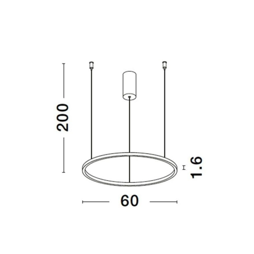 Závěsné LED svítidlo NOVA LUCE TARQUIN 37W 3000K 9345600 stmívatelné Triac (obrázek 9)