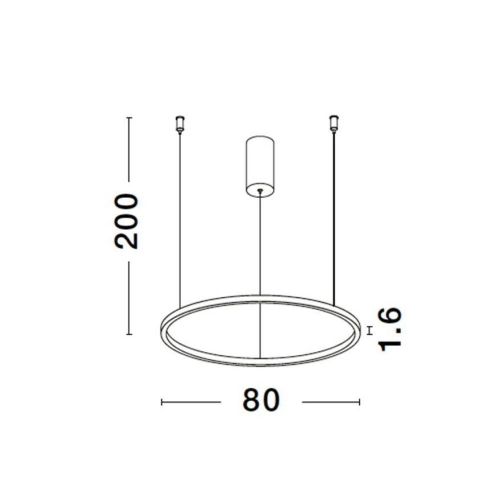 Závěsné LED svítidlo NOVA LUCE TARQUIN 46W 3000K 9345604 stmívatelné Triac (obrázek 9)