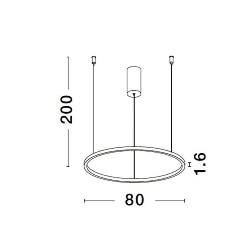 Závěsné LED svítidlo NOVA LUCE TARQUIN 46W 3000K 9345606 stmívatelné Triac (obrázek 7)