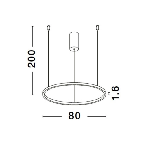 Závěsné LED svítidlo NOVA LUCE TARQUIN 46W 3000K 9345607 stmívatelné Triac (obrázek 9)