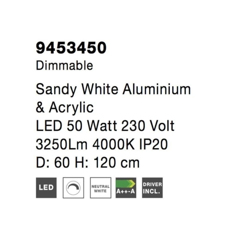 Závěsné LED svítidlo NOVA LUCE RANDO THIN 50W 4000K 9453450 stmívatelné Triac (obrázek 7)