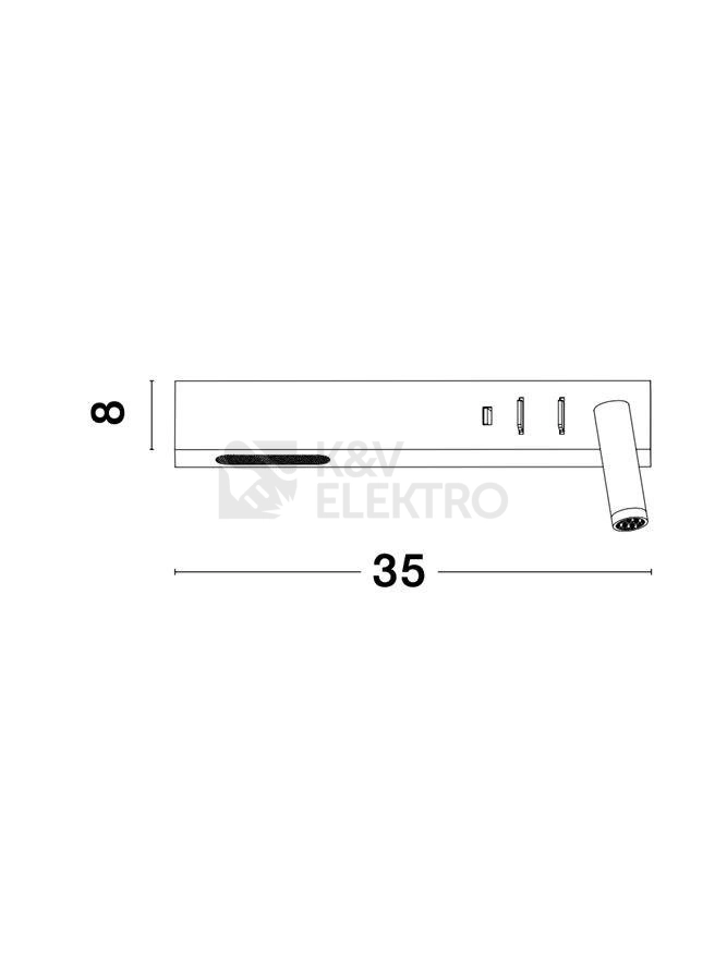 Obrázek produktu Nástěnné LED svítidlo NOVA LUCE VIDA 8W 3000K 9533521 7