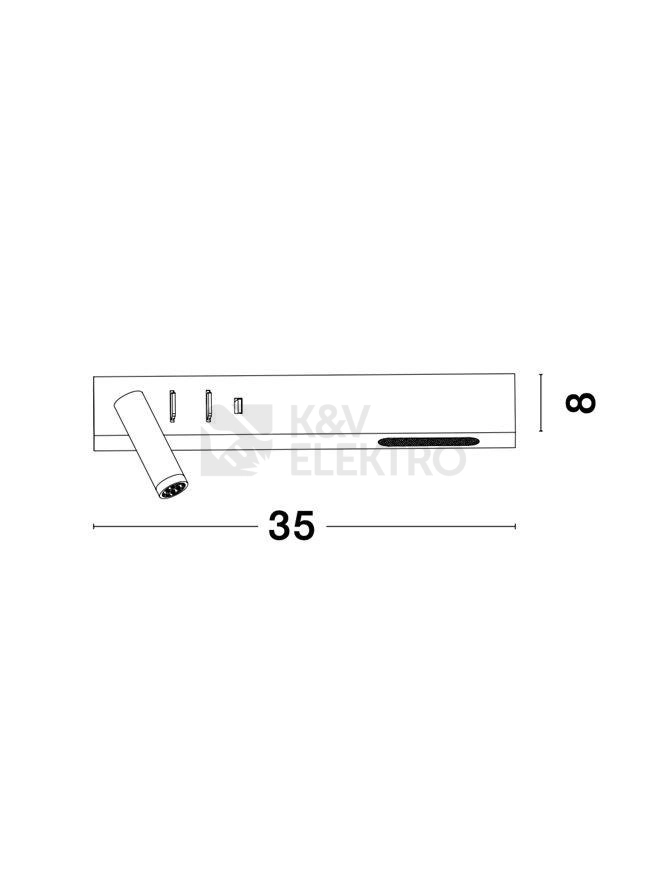 Obrázek produktu Nástěnné LED svítidlo NOVA LUCE VIDA 8W 3000K 9533522 5