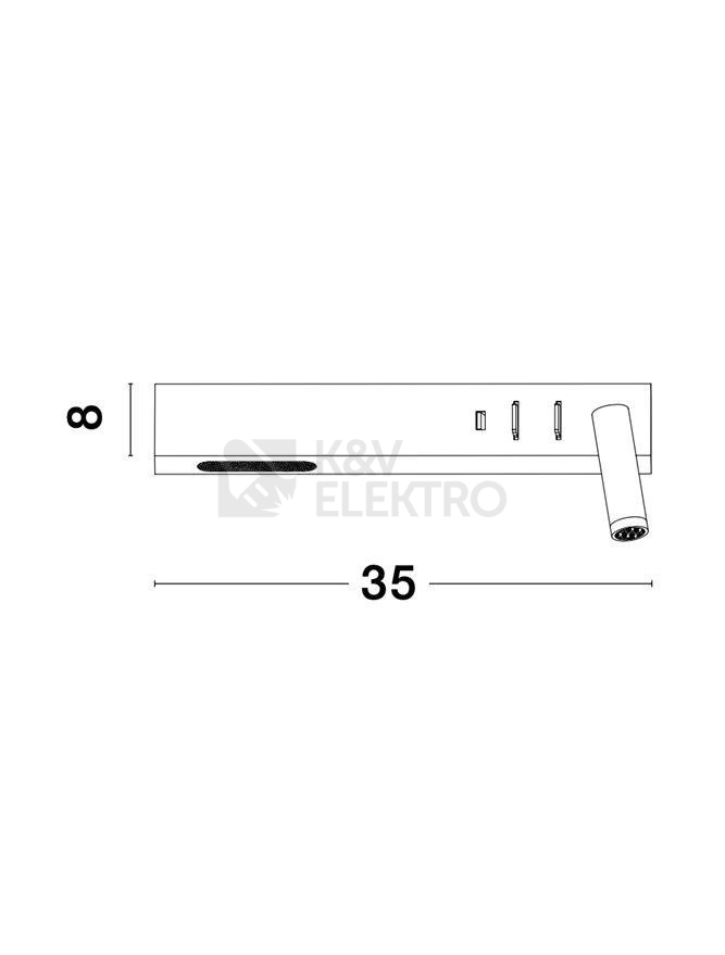 Obrázek produktu Nástěnné LED svítidlo NOVA LUCE VIDA 8W 3000K 9533523 7