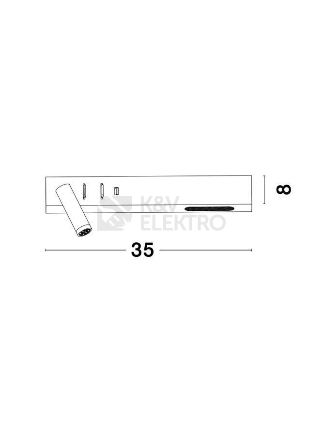 Obrázek produktu Nástěnné LED svítidlo NOVA LUCE VIDA 8W 3000K 9533524 2