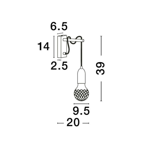 Nástěnné svítidlo NOVA LUCE VEDA G9 9536411 bez žárovky