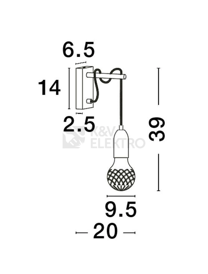 Obrázek produktu Nástěnné svítidlo NOVA LUCE VEDA G9 9536411 bez žárovky 5