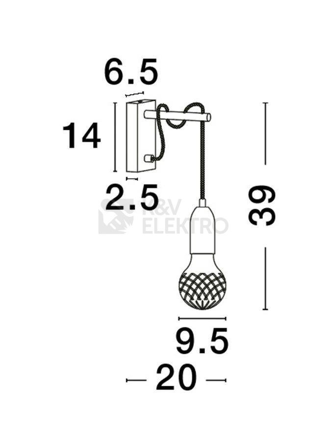 Obrázek produktu Nástěnné svítidlo NOVA LUCE VEDA G9 9536416 bez žárovky 7