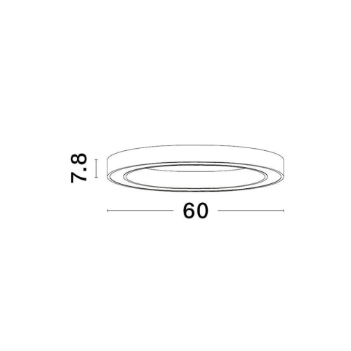 Stropní LED svítidlo NOVA LUCE STING 40W 3000K 9558610 stmívatelné Triac (obrázek 3)