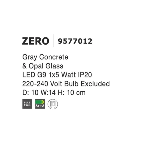 Nástěnné svítidlo NOVA LUCE ZERO G9 9577012 bez žárovky (obrázek 9)
