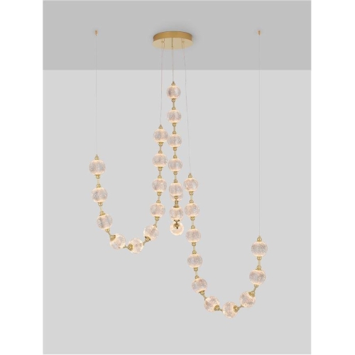 Závěsné LED svítidlo NOVA LUCE BRILLANTE 134W 3200K 9695201 stmívatelné Triac