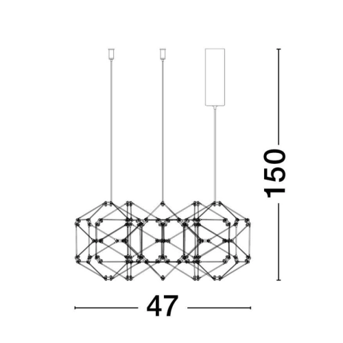 Závěsné LED svítidlo NOVA LUCE NEBULA 21,6W 3000K 9695212 (obrázek 7)