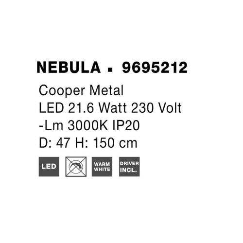 Závěsné LED svítidlo NOVA LUCE NEBULA 21,6W 3000K 9695212 (obrázek 9)