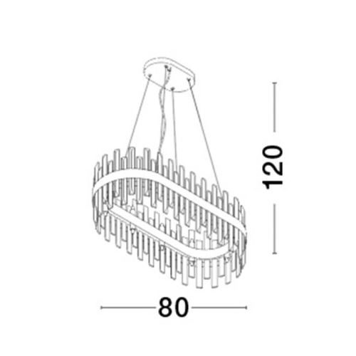 Závěsné svítidlo NOVA LUCE CROWN G9 9695217 bez žárovky (obrázek 11)