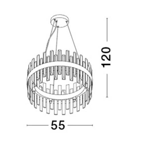Závěsné svítidlo NOVA LUCE CROWN G9 9695218 bez žárovky (obrázek 2)