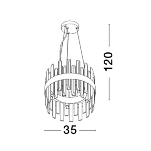 Závěsné svítidlo NOVA LUCE CROWN G9 9695219 bez žárovky (obrázek 6)