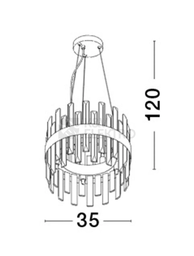 Obrázek produktu Závěsné svítidlo NOVA LUCE CROWN G9 9695219 bez žárovky 5