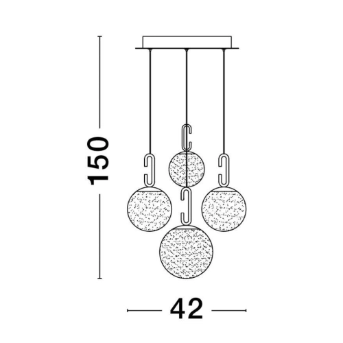 Závěsné LED svítidlo NOVA LUCE HOOK 30,49W 3000K 9695222 stmívatelné Triac (obrázek 10)