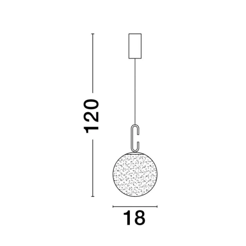 Závěsné LED svítidlo NOVA LUCE HOOK 10,64W 3000K 9695224 (obrázek 10)
