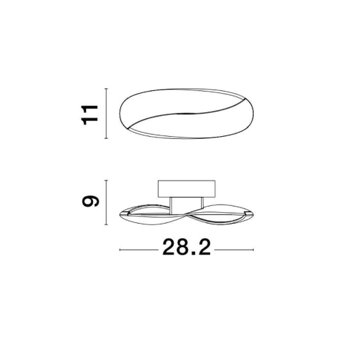 Nástěnné LED svítidlo NOVA LUCE INFINITY 6W 3000K 9695229