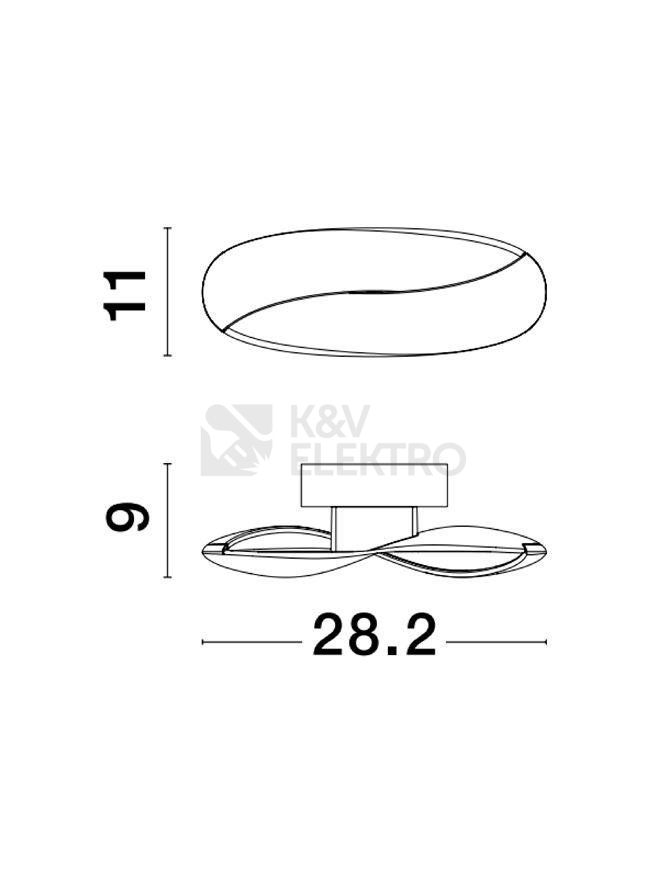 Obrázek produktu Nástěnné LED svítidlo NOVA LUCE INFINITY 6W 3000K 9695229 2