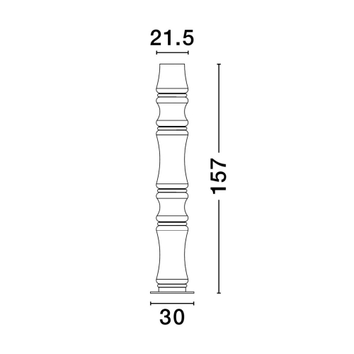 Stojací LED lampa NOVA LUCE ANAPNOE 46W 3000K 9695283