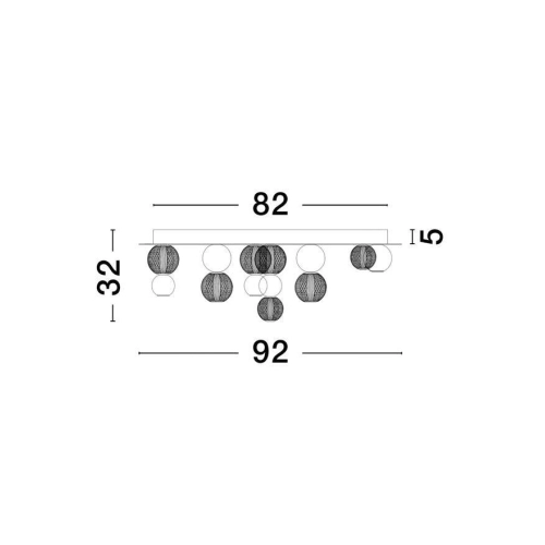 Stropní LED svítidlo NOVA LUCE BRILLE 90W 3200K 9695700 stmívatelné Triac (obrázek 9)