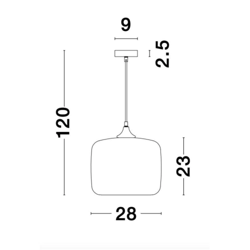 Závěsné svítidlo NOVA LUCE SAVAZ E27 9726483 bez žárovky (obrázek 6)