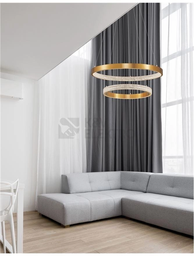 Obrázek produktu Závěsné LED svítidlo NOVA LUCE PRESTON 62W 3000K 9862852 stmívatelné Triac 2