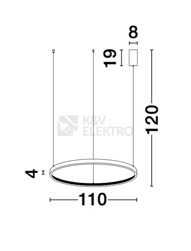Obrázek produktu Závěsné LED svítidlo NOVA LUCE PRESTON 60W 3000K 9865110 5