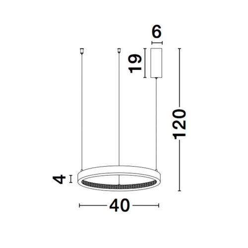 Závěsné LED svítidlo NOVA LUCE PRESTON 30W 3000K 9865140 (obrázek 8)