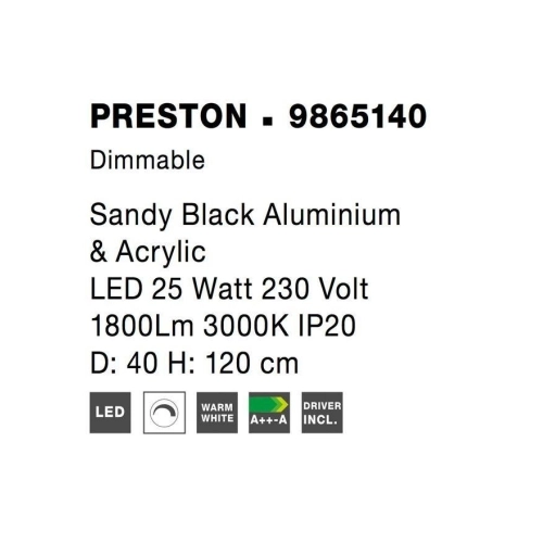 Závěsné LED svítidlo NOVA LUCE PRESTON 30W 3000K 9865140 (obrázek 9)