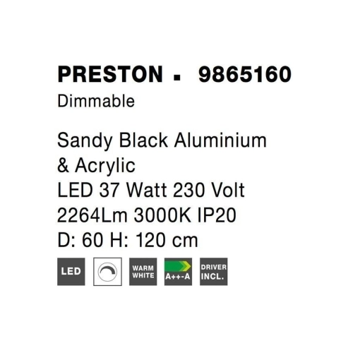 Závěsné LED svítidlo NOVA LUCE PRESTON 35W 3000K 9865160 (obrázek 7)