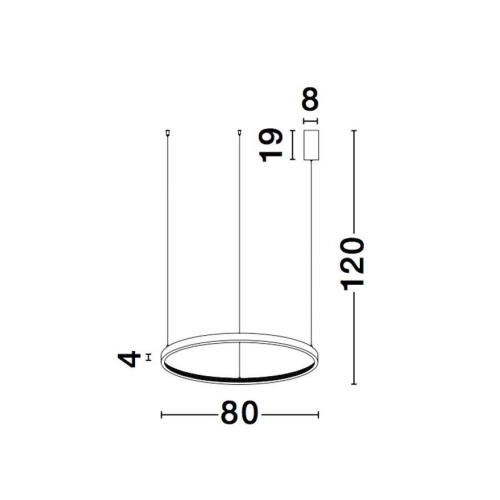 Závěsné LED svítidlo NOVA LUCE PRESTON 50W 3000K 9865180 (obrázek 5)