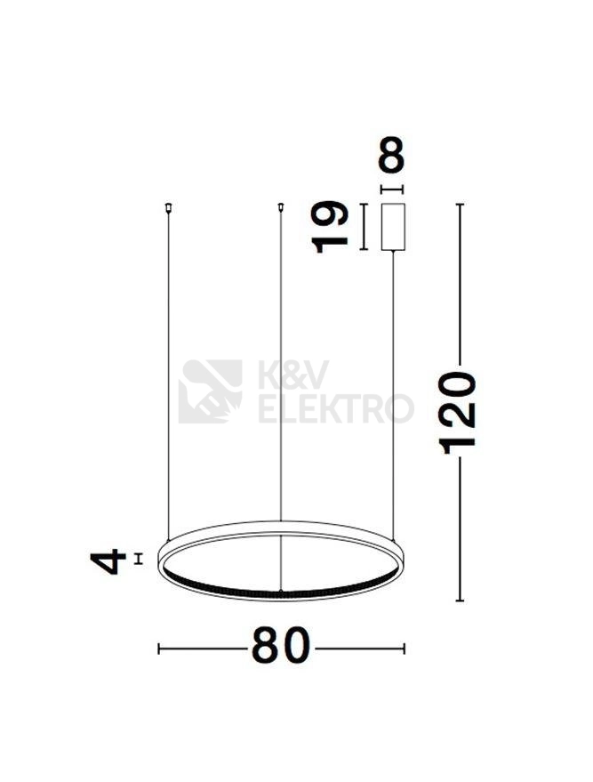 Obrázek produktu Závěsné LED svítidlo NOVA LUCE PRESTON 50W 3000K 9865180 4