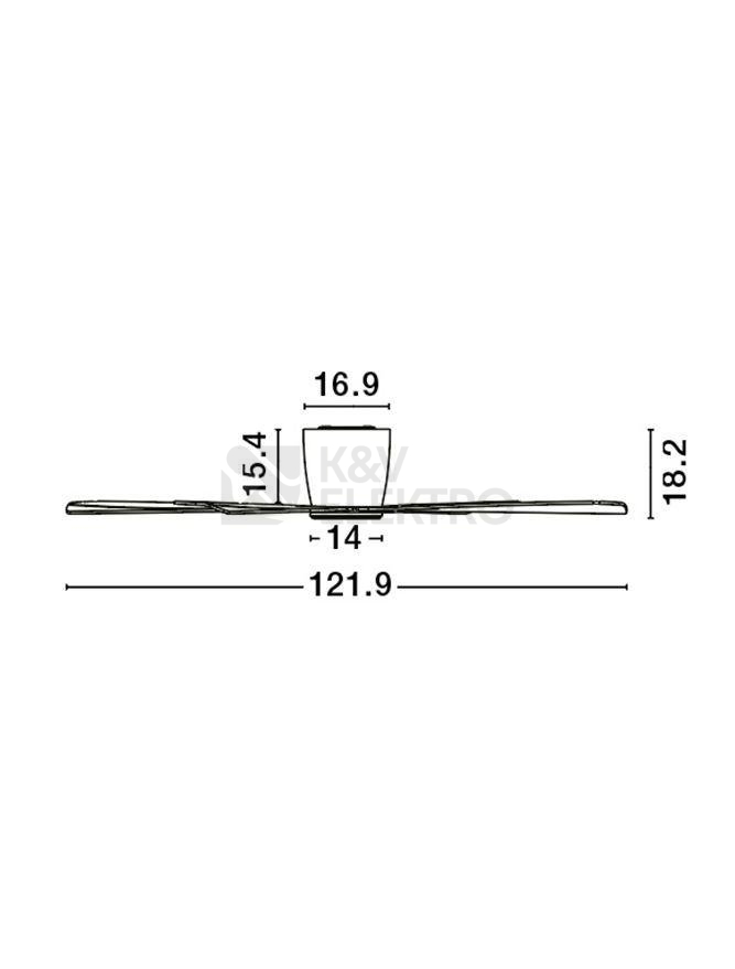 Obrázek produktu Stropní ventilátor NOVA LUCE DELL 38W 9952325 4