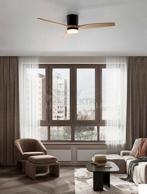 Obrázek produktu Stropní ventilátor s LED světlem NOVA LUCE ALOA 18W 3000/4000/6500K 9952371 1