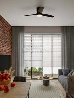 Obrázek produktu Stropní ventilátor s LED světlem NOVA LUCE ALOA 18W 3000/4000/6500K 9952372 1