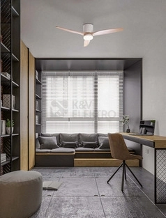 Obrázek produktu Stropní ventilátor s LED světlem NOVA LUCE ALOA 18W 3000/4000/6500K 9952376 1