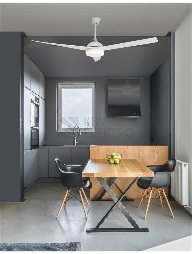 Obrázek produktu Stropní ventilátor s LED světlem NOVA LUCE FLOW 18W 3000K 9953198 1
