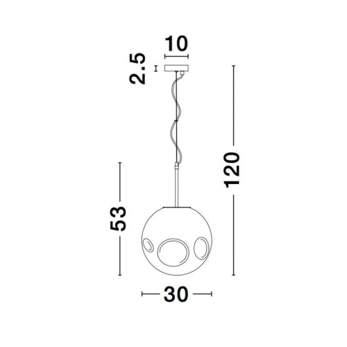 Závěsné svítidlo NOVA LUCE MAYAN E27 9988103 bez žárovky
