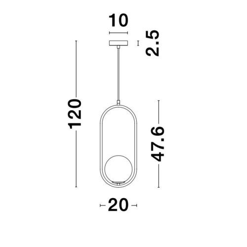 Závěsné svítidlo NOVA LUCE OBITAR G9 9988170 bez žárovky (obrázek 4)