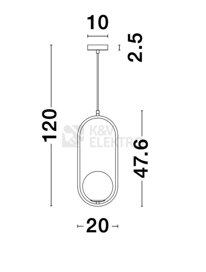 Obrázek produktu Závěsné svítidlo NOVA LUCE OBITAR G9 9988170 bez žárovky 3