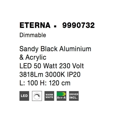 Závěsné LED svítidlo NOVA LUCE ETERNA 50W 3000K 9990732 stmívatelné Triac (obrázek 11)