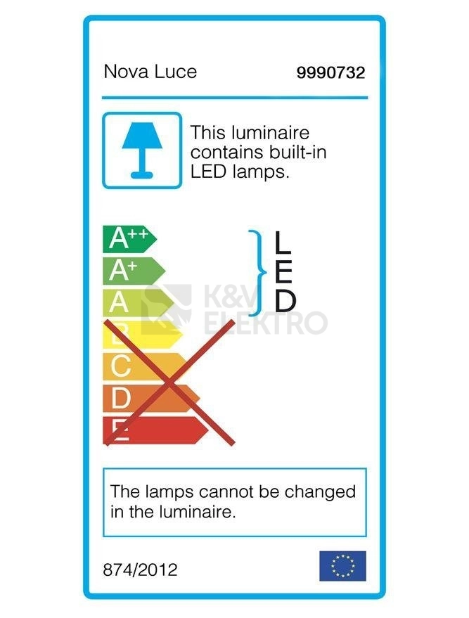 Obrázek produktu Závěsné LED svítidlo NOVA LUCE ETERNA 50W 3000K 9990732 stmívatelné Triac 1