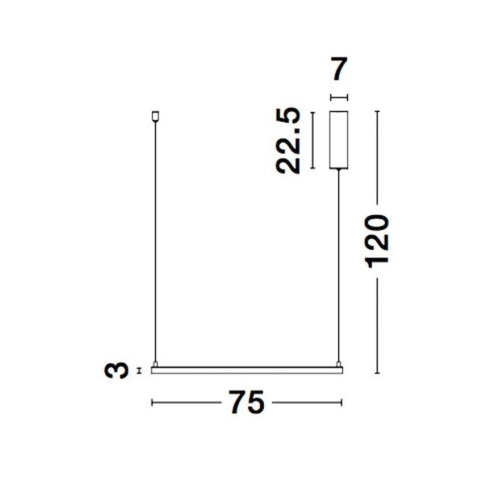 Závěsné LED svítidlo NOVA LUCE ETERNA 40W 3000K 9990733 stmívatelné Triac (obrázek 6)