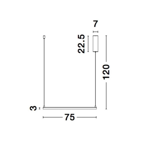 Závěsné LED svítidlo NOVA LUCE ETERNA 40W 3000K 9990734 stmívatelné Triac (obrázek 6)