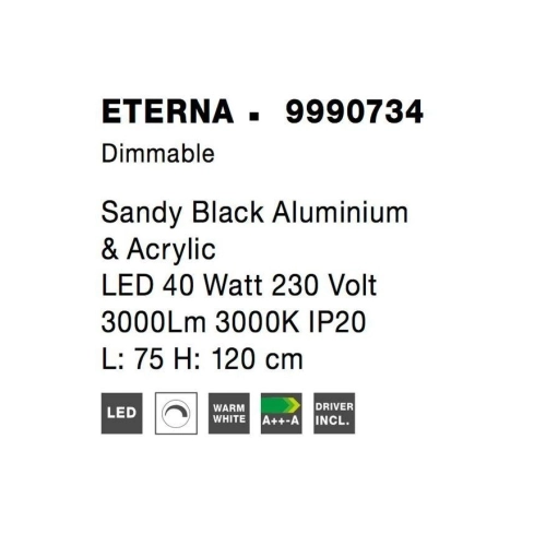 Závěsné LED svítidlo NOVA LUCE ETERNA 40W 3000K 9990734 stmívatelné Triac (obrázek 8)
