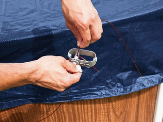 Plachta krycí bazénová Premium zimní na 7,3×3,7m Marimex 10421026