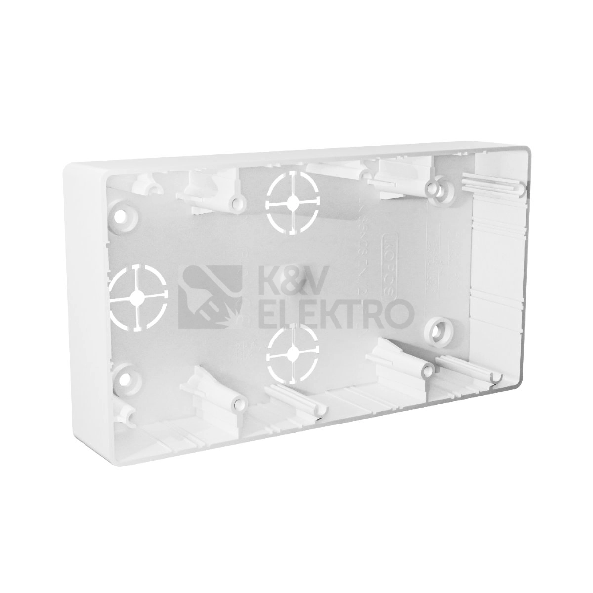 Obrázek produktu Krabice lištová KOPOS LK 85X28 ZNI/2 HF HB bílá pro Zoni 0